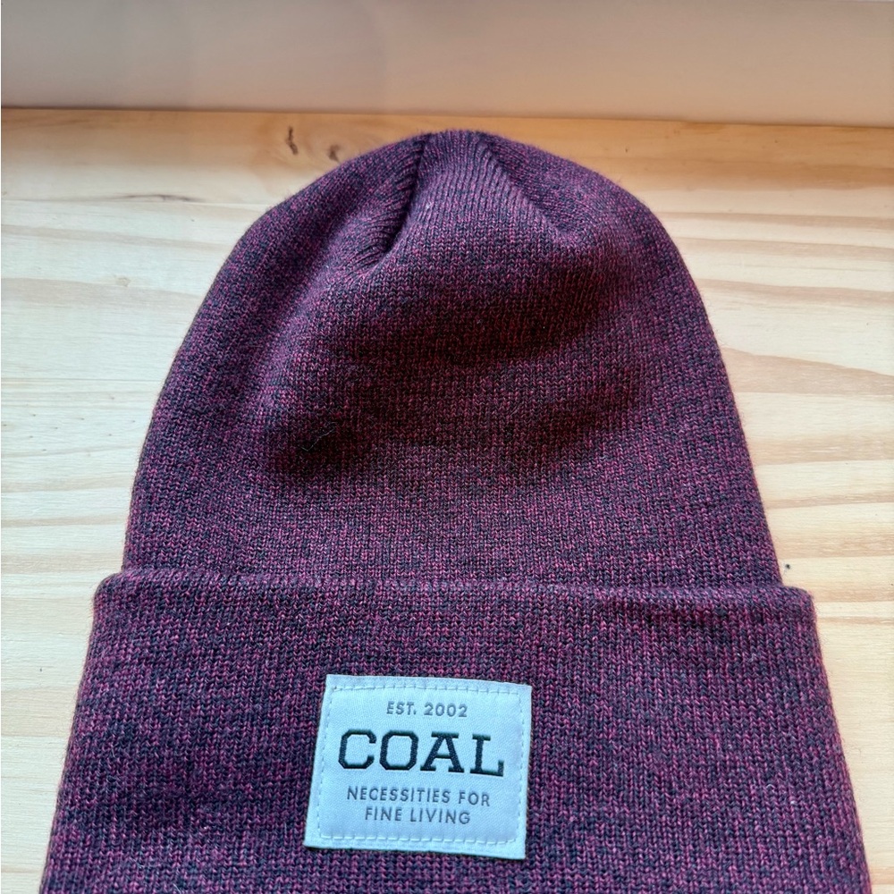 Coal Women's Burgundy Beanie Hat